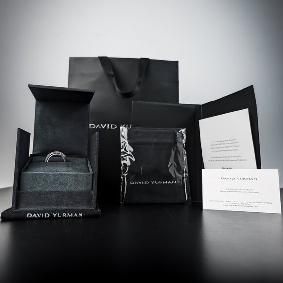 Sz.8 David Yurman Ring Crossover Collection w/Diamonds MAKE AN OFFER! - Picture 1 of 7
